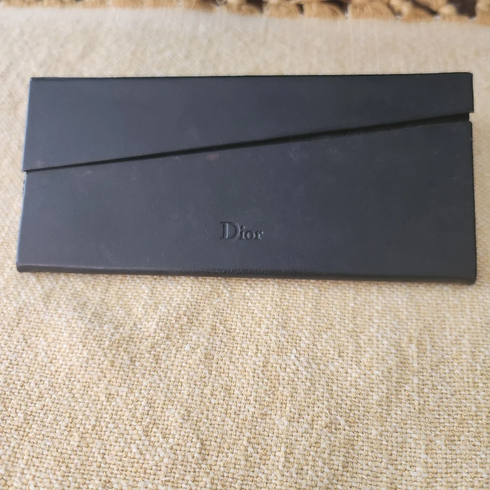 Dior Black Leather Glasses Case Only Magnetic Closure